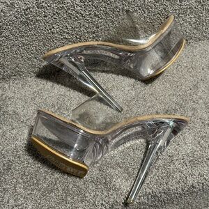 Clear Heeled Women's Shoes